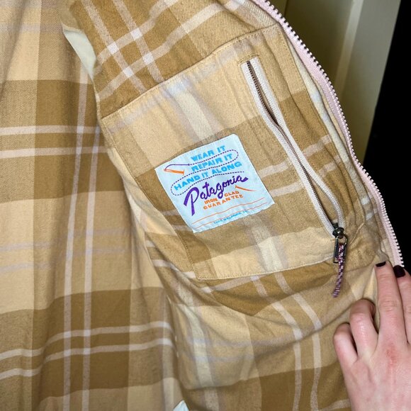 EUC Patagonia Women's Cord Fjord Coat in Cozy Peach, Sz XS - Picture 8 of 12